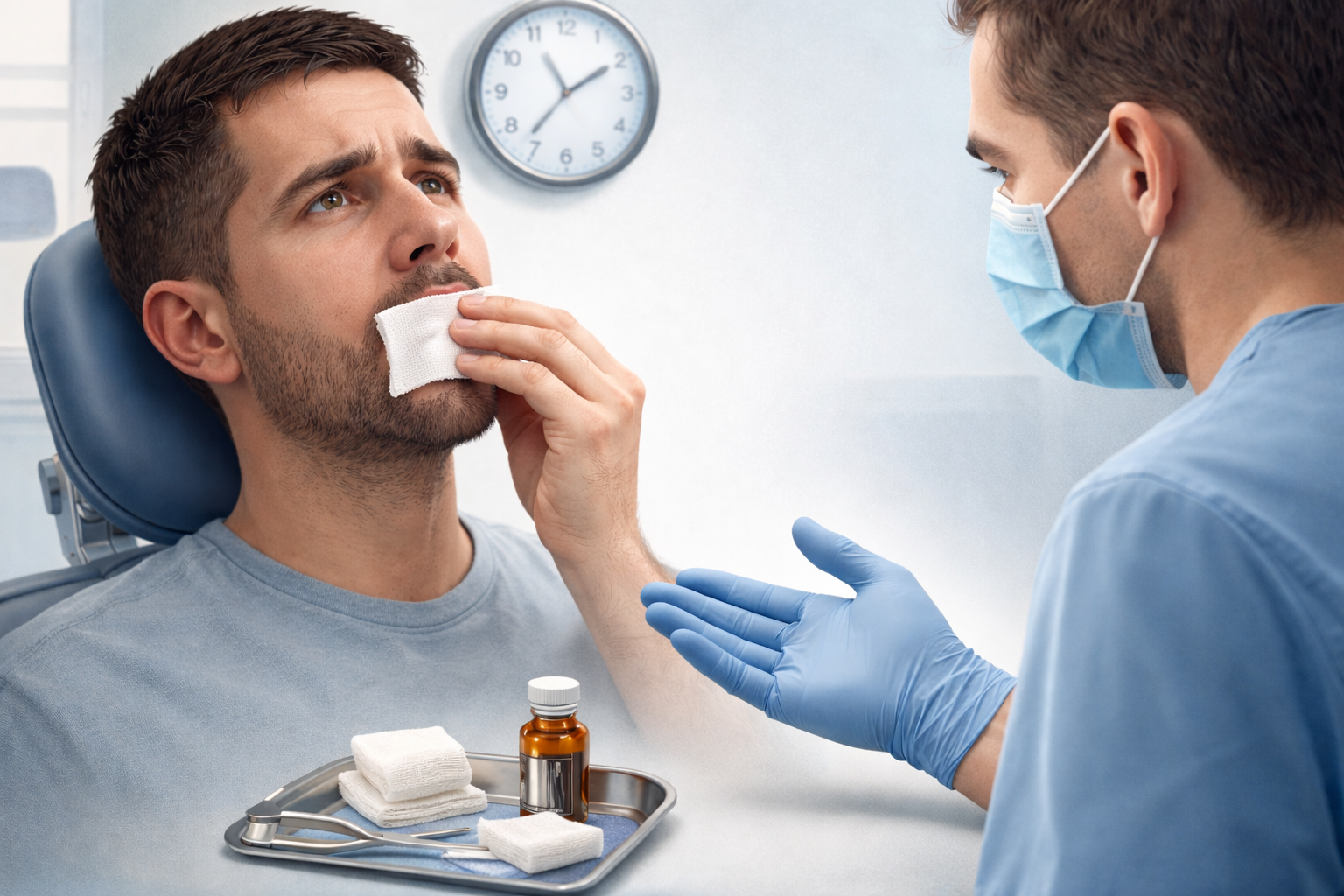 Blør det etter tanntrekking og stopper ikke? Dette bør du vite